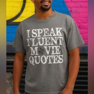 Men’s Gray Graphic Movie Tee